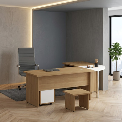 Werkkamer Hoekbureau Modern Design Kantoormeubilair Tafel Kantoor