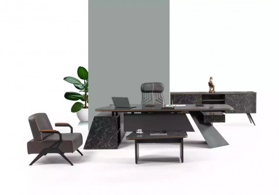 Werkkamer meubilair Kantoor meubelcollectie Werkplek set Bureau Nieuw