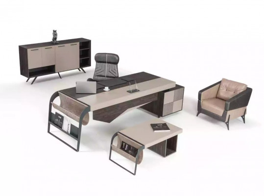 Luxe thuiskantoor hoekbureau designer meubels kantoormeubelen tafels bureau