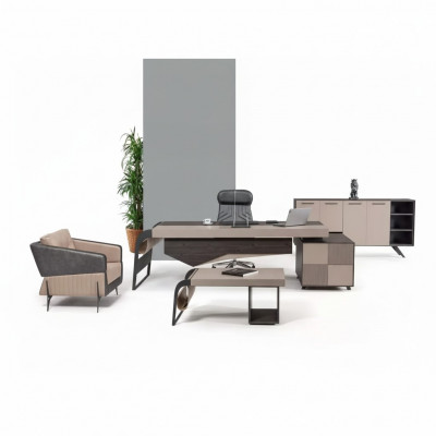 Luxe thuiskantoor hoekbureau designer meubels kantoormeubelen tafels bureau