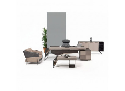 Luxe thuiskantoor hoekbureau designer meubels kantoormeubelen tafels bureau