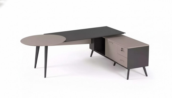 Kantoormeubilair Hoekbureau Modern Luxe Tafel Ontwerper Kantoorwerktafels