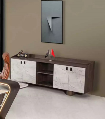 Meubel Luxe kantoorinrichting Compleet set Tafel Kast 3-delig Kantoor