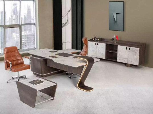 Werkplek LED-verlichting Ontwerp Tafel Kantoor Inrichting Tafels 250cm