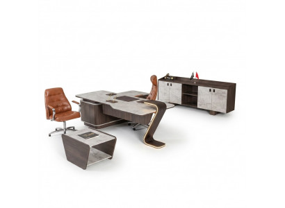 Luxe houten salontafel voor kantoor werkruimte moderne designmeubelen nieuw.