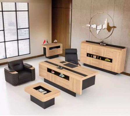 Ontwerper houten bureau kantoorinrichting luxe tafels kantoor nieuw