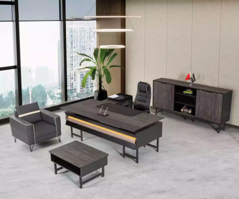 Houten hoekbureau Modern werkkamer Designer kantoor Kantoor meubels Nieuw