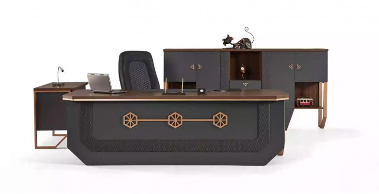 Kantoor meubel set Luxe thuiskantoormeubilair Bureau Kasten Salontafel