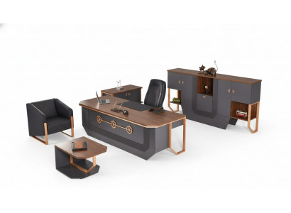 Kantoor meubel set Luxe thuiskantoormeubilair Bureau Kasten Salontafel