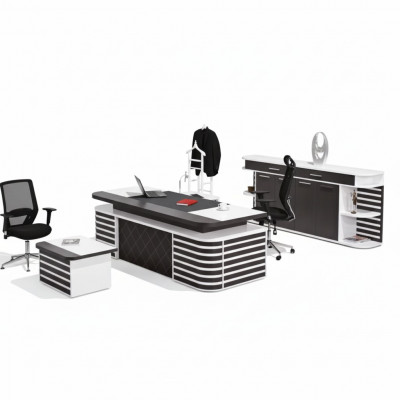 Witte kantoormeubels, kantoormeubels, complete set kantoor modern meubilair