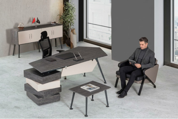 Kantoorset Bureau Kantoor Compleet 3-delig Kantoorinrichting Nieuw
