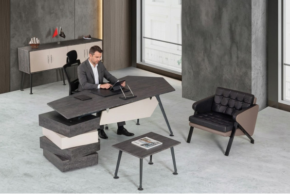Meubels Tafels Bureau Werkkamer Houten Tafel Kantoor Inrichting Modern
