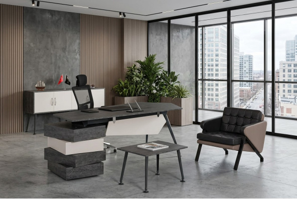 Meubels Tafels Bureau Werkkamer Houten Tafel Kantoor Inrichting Modern