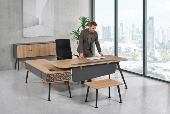 Luxe kantoorinrichting Compleet set thuiskantoor Designer meubels