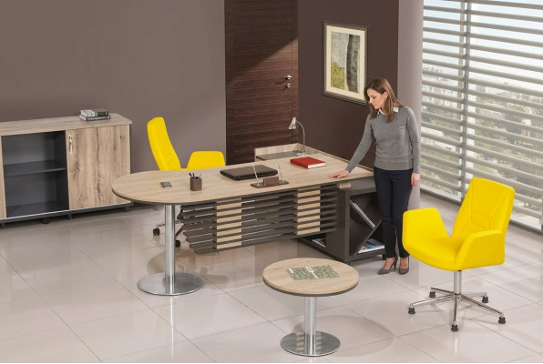 Hoekbureau Tafel Kantoor Tafels Bureaus Meubels Directiebureau 2-delig