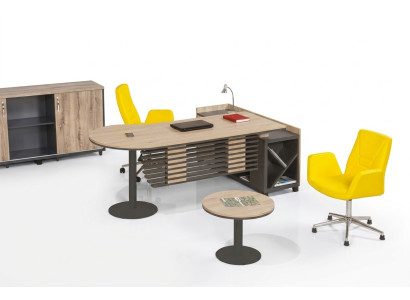 Hoekbureau Tafel Kantoor Tafels Bureaus Meubels Directiebureau 2-delig