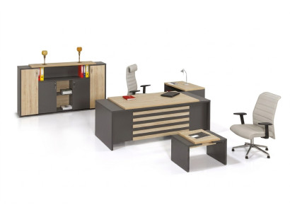 Kantoor set Ontwerper kantoormeubelen Kantoor kast Bureau Luxe 3 delig