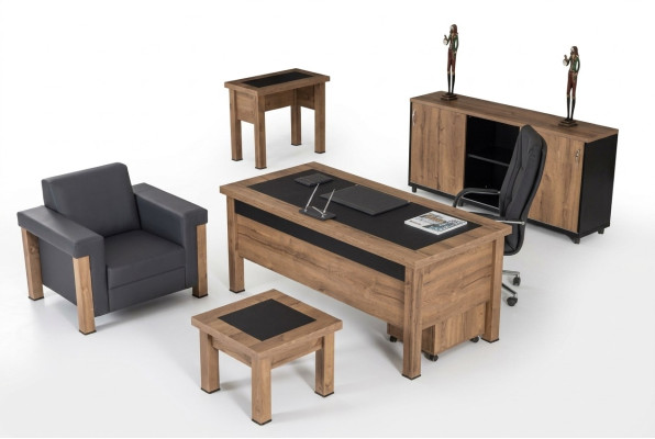 Ontwerper kantoor werkruimte set bureau kast complete set meubels 4-delig