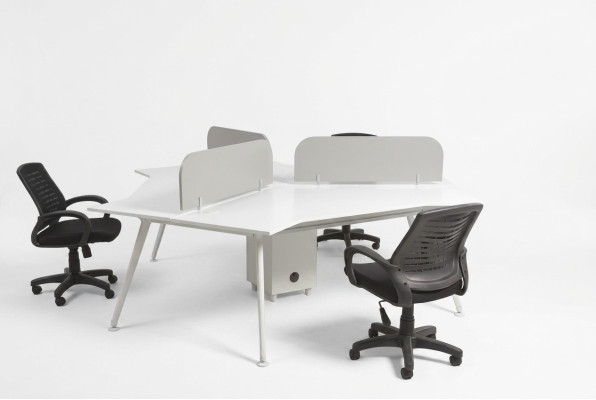 Werkkamer inrichting balie team bureau computertafel designmeubels