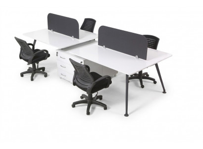 Grote werkplek kantoortafel bureaus Modern kantoorinrichting stijl