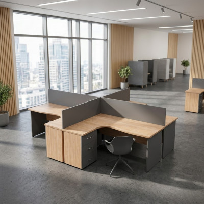 Kantoorinrichting Meubels Bureau Bureaus Teamtafel Balie
