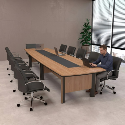 Grote vergadertafel 500cm conferentietafel kantoormeubilair werkkamer