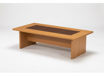Bureau tafel conferentietafel bruin inrichting design vergadertafel 240x120