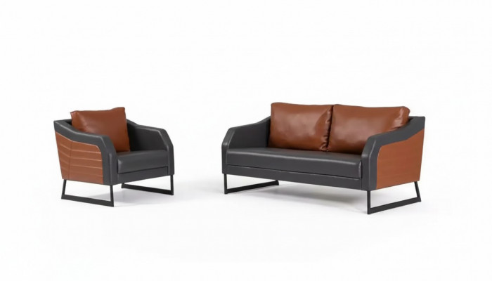 Kantoorbankstel Tweezits Fauteuil Luxe Bankstel Designer Zitgroep