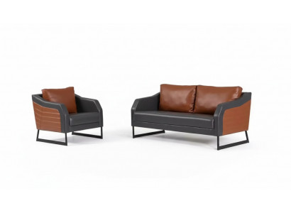 Kantoorbankstel Tweezits Fauteuil Luxe Bankstel Designer Zitgroep