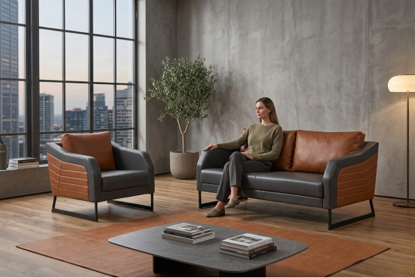 Fauteuil Zit Modern Ontwerp Kantoor Stijl Moderne Designer Luxe Nieuw