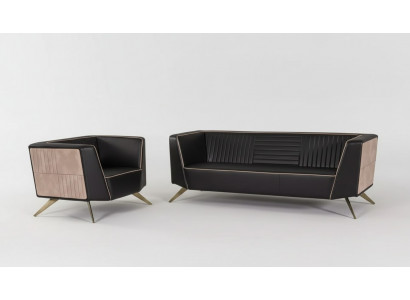 Kantoor meubilair bankstel 3+1 driezitter fauteuil kantoormeubilair inrichting