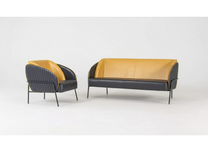 Modern luxe bankstel set met tweezits fauteuil voor kantoor design meubels