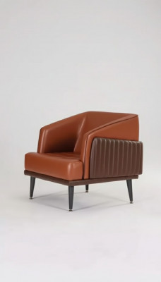 Luxe fauteuil in moderne stijl voor kantoor met gestoffeerde stof en designmeubels nieuw.