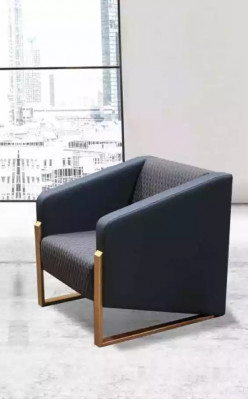 Zwarte complete banksset kantoormeubilair textiel zitbank driezits fauteuil