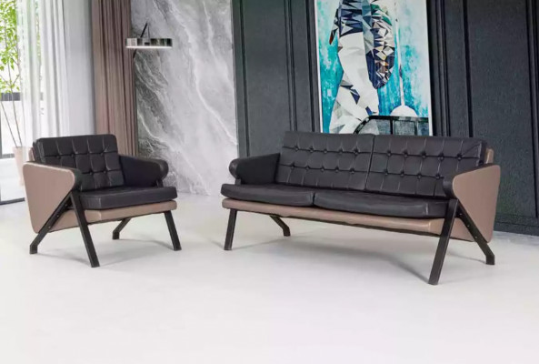 Moderne fauteuil kantoor stof meubels gestoffeerd stofontwerp nieuw