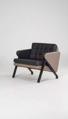 Moderne fauteuil kantoor stof meubels gestoffeerd stofontwerp nieuw