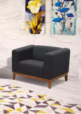 Meubels Grijze bankstel Driezitsbank Fauteuil Set Kantoor Set