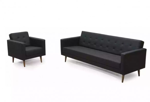Kantoorstoel Stijl Modern Textiel Meubel Zwart Stoel Bekleding Stof Nieuw