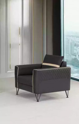 Bankstel meubels Driesitzer fauteuil ontwerper textiel meubels 2-delig