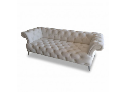 Chesterfield Bank 3-zits Luxe Bank Kunstleer Banken Wit Leren Bank
