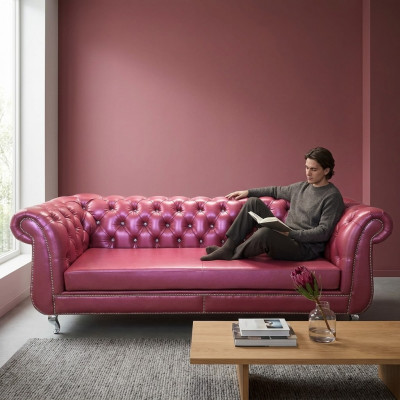 Chesterfield bankstel 4 zits luxe bankstellen leren bankstel woonkamer bank