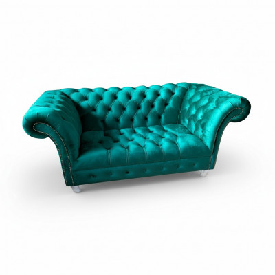 Chesterfield Luxe Bankstel 2-Zits Stoffen Bank Blauwe Banken Groene Bankstellen