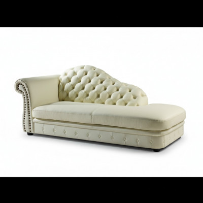 Chaiselounge Chesterfield Bed Chaise Sofa Lounge Zit- Ligstoel 230cm.