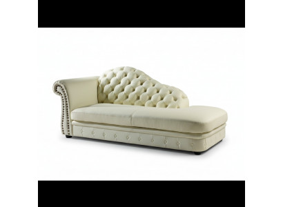 Chaiselounge Chesterfield Bed Chaise Sofa Lounge Zit- Ligstoel 230cm.