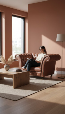 Luxe Chesterfield fauteuil lederen zitting lounge fauteuil bruin modern