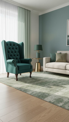 Ohrensessel Chesterfield Fluweel Eenpersoons Luxe Stoel Bank Bank 