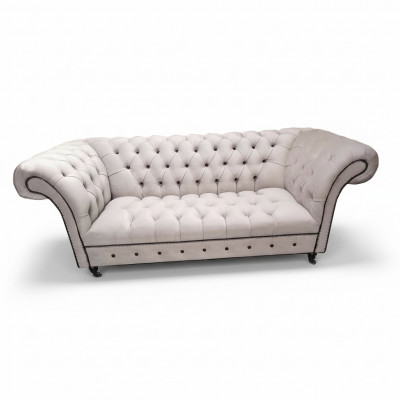 Chesterfield Bank Driezitter Banken Bekleding Textiel Bankstellen Modern