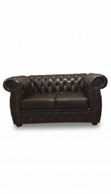 Chesterfield bank 2-zits luxe bank tweezitsbanken bruin meubels bankstellen