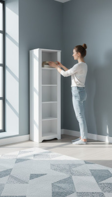 Rek kast Boekenrek Kasten Multifunctionele meubelen Bruin 170x52x45
