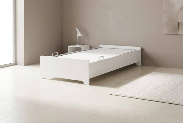 Bed Wit Slaapkamer Kinderkamer Bedden Houten Houten Bed 100x200cm